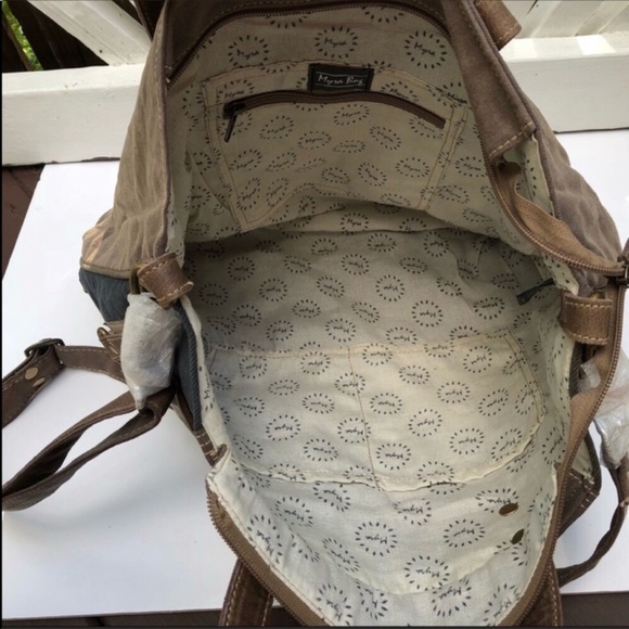 Myts Life Always upcycled Canvas purse NWT - Picture 4 of 7